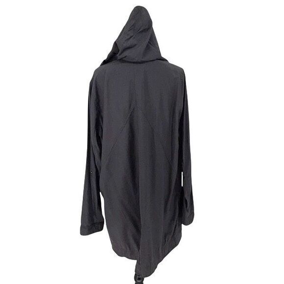 Express Womens Asymmetric Lightweight Oversized Hooded Jacket Gray‎ Small - Picture 3 of 5